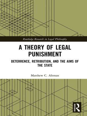 cover image of A Theory of Legal Punishment
